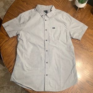 Mens RVCA short sleeve button up Oxford